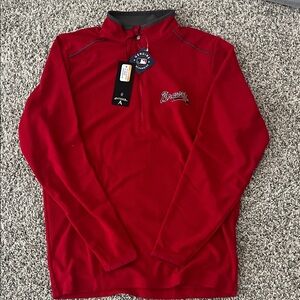 Antigua Red Men's Sweater with Atlanta Braves logo